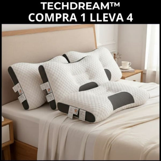 TechDream - Almohada Relax Para Un Sueño Perfecto (COMPRA 1 LLEVA 4 SOLO HOY)